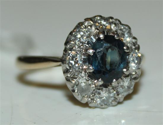 Diamond & sapphire dress ring